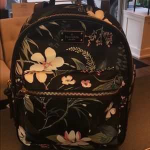 Kate spade floral backpack purse